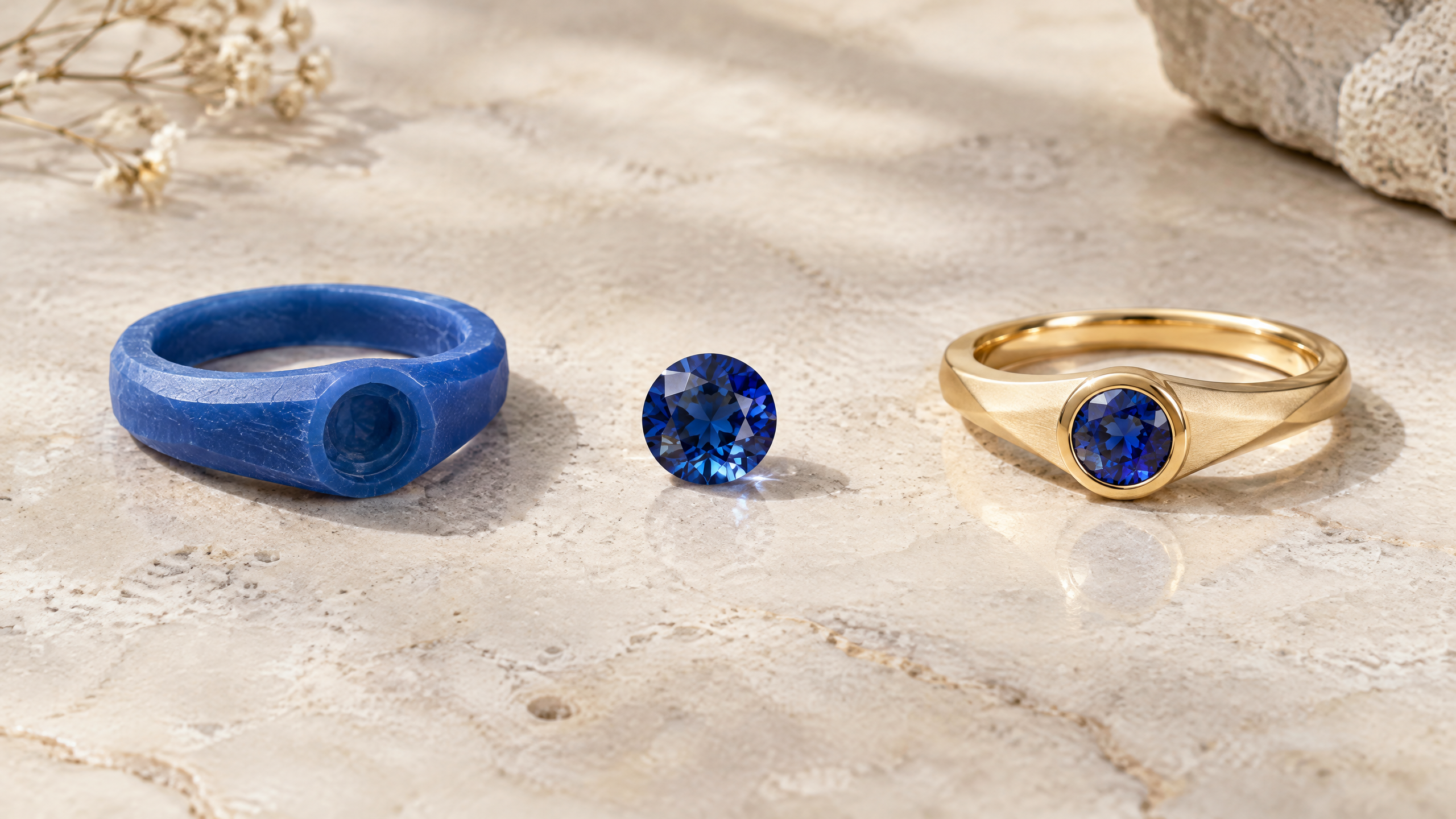 Artisan working on handmade jewelry